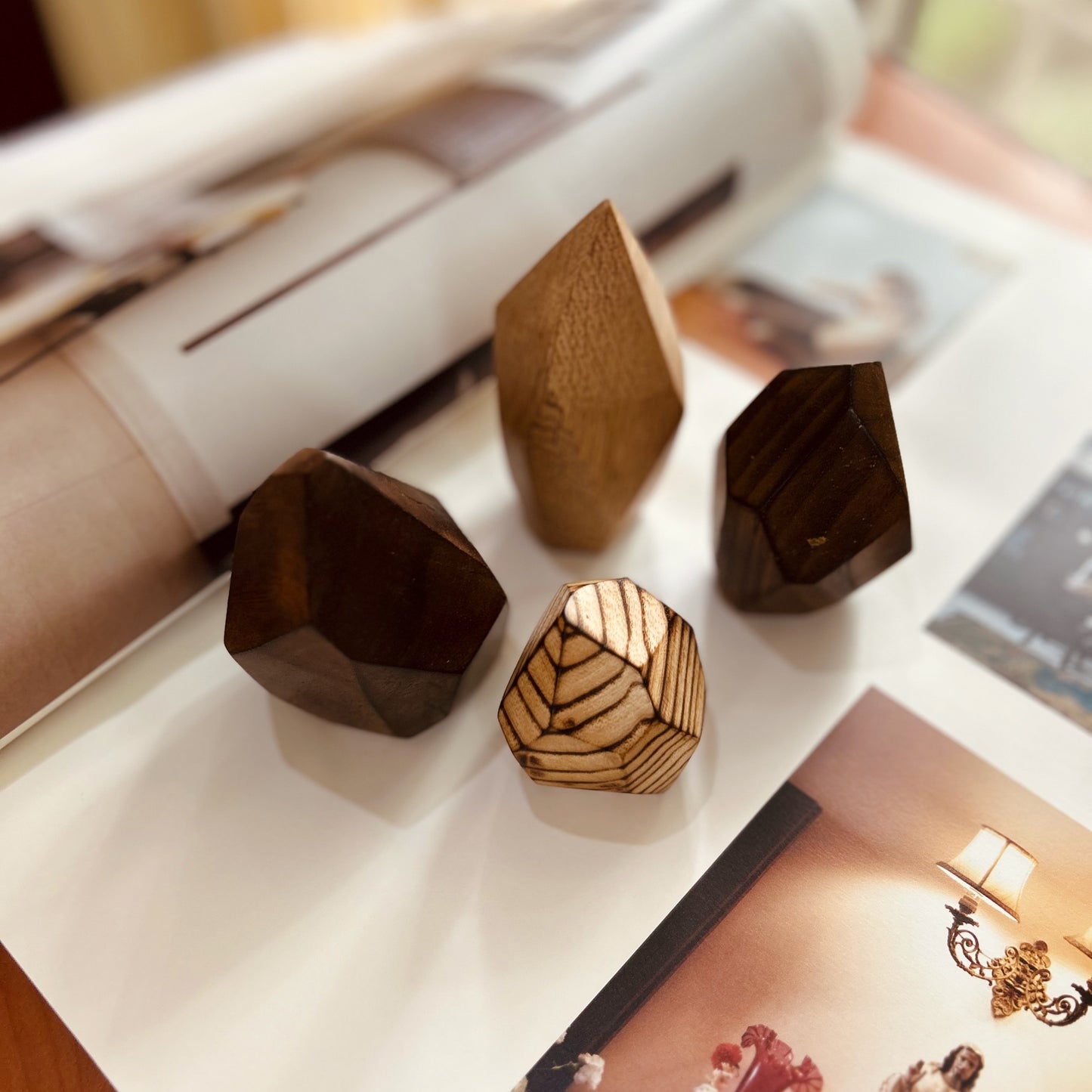 Paper weight / grounding blocks